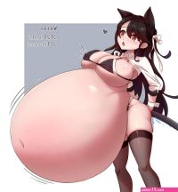 g4 :: Atagos Water Belly and Breasts Inflation -2 by Dadouko