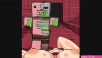 Minecraft Steve Jerking off watching Alex Get Gangbang by Creepers Comic Porn watch online