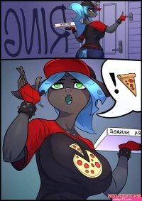 Porn comic Pizza Delivery. TastyNoods Sex comic sexy babe delivering