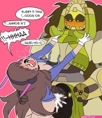 D.va x Orisa- Spikefoot Overwatch