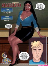 Porn comic Schoolgirls. Part 4. Sex comic ebony teacher seduced