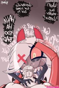 Porn comics Hazbin Hotel. MadMark Erotic comic She undressed and