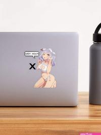 Anime Figures Girl Japanese Foxy Sexy Cat Ears Lewd Hentai Sticker for Sale by hendrixcol