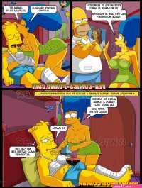 Cuidando al Hijo Accidentado español Los Simpsons Ver-Comics-