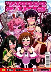 Porn comics POPPIN GIRLS Color. My Hero Academia. Erotic comic seduced two guys