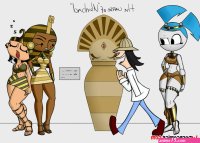 Porn comic My Life as a teenage robot. Erotic comic of a cartoon