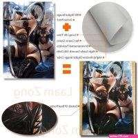 Game Sexy Nude Girl Cosplay Cartoon Anime Art-Poster Custom Decoration Picture Living-Bedroom Wall Home Decor Prints Silk