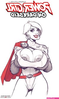 Power girl on Darkseid porn comic