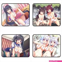 Asa No Ha Anime Sexy Naked Girls Mousepad Big Tits Big Ass Small MousePad Computer Gamer Desk Mat Office Desk Pad with Lock Edge