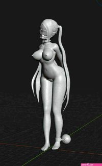 3D Print Ready Sexy Nude Bondage Linda Anime Girl HQ 3D- Cults