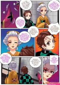 Porn comic Kimetsu no Yaiba Red Light District. MeowWithme Sex comic incomprehensible is happening