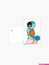 Cute anime girl thong Postcard for Sale by Mob Art