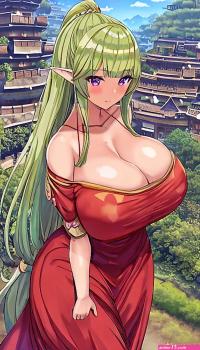 fat ass dark skin big titty anime girls with AI anime girls