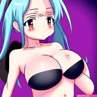 big boob anime girl
