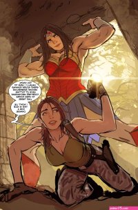Lara Croft x Wonder Woman Shiniez by Stjepan Sejic