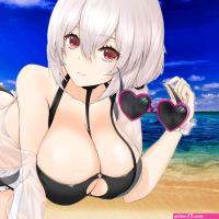 Steam Workshop::Sexy anime girl with huge boobs on beach by 4lienCZ