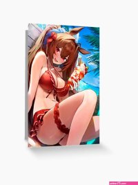 Hot Daiwa Scarlet Bikini Uma Musume Sexy Lewd Boobs Tits Panties Ass Thick Hentai Anime Girl Greeting Card for Sale by Pink Petals