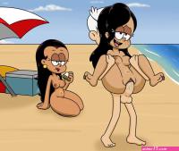 Carlota Ronnie Anne Lincoln At The Beach comic porn