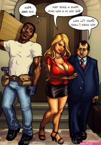 Hot MILF And Young Slutty Babe In Black And White Comics