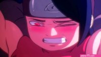 Sarada uchiha follando en un callejon