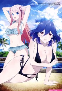 tateishi kiyoshi kinsou no vermeil gakeppuchi majutsushi wa saikyou no yakusai to mahou sekai wo tsuki susumu lilia kudelfeyt vermeil kinsou no vermeil bikini breast hold swimsuits