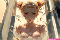 Girl takes a bath by Ksenal on DeviantArt