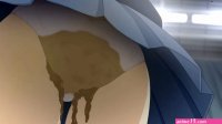 Anime pantypoop in a graduation ceremony