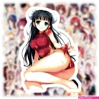 HOT Cartoon stickers HOT 541 102050pcs Anime Sexy Waifu Hentai Stickers Pin-up Girl Laptop Luggage Phone Car Sticker Vinyl Decals Waterproof Adult Gift