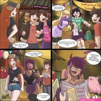 Dipper gets a slice of goth cake Gravity Falls Hermit Moth Porn Comic