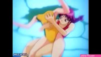Anime lesbian underwater fuck
