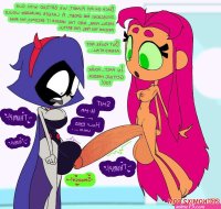 Porn comics Starfire Raven. Googabutt Erotic comic to have some