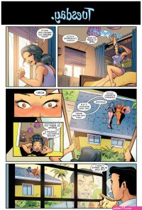 Starfire Sunbathes In The Nude