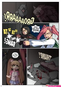 Porn comics High School of the Werewolf. Part 2 Erotic comic at school. It