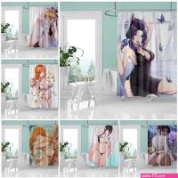 Shower Curtains Anime Big Breasts Big Ass Girl Nude Print Shower Curtain Bathroom Supplies High Quality Waterproof Bathroom Decoration With Hook R230717 From Usiowa 14.86