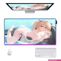 : Mouse Pads RGB Sexy Girl Anime Gaming Play Mats Mousepad Anime Cartoon XL Size Sexy Big Boobs Big Buttocks Mouse Pad XXL Keyboard Desk Computer PC Notbook PadS300X600MM : Office Products