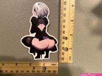 New Sexy Anime Girl Hot Ass Butt Erotic Game Meme Vinyl Decal Sticker Car Truck