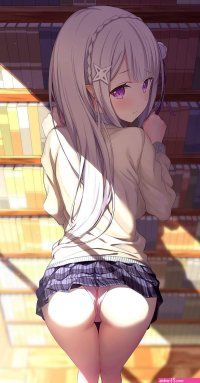 HD wallpaper: anime girls long hair ass