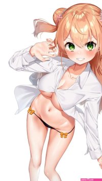 Download wallpaper girl sexy Anime panties pretty shirt petite section seinen in resolution 640x1136