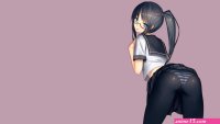 Wallpaper : anime panties leggings skirt ponytail pantyhose original characters 1920x1080