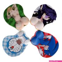 Factory Promotion Gifts Sexy Cartoon Anime Big Breast Ass Wrist Pad Gel Silicone Mouse Pad 3D