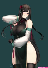anime anime girls simple background big boobs Hayabusa artist original characters vert320 hayato okuno HD Phone Wallpaper