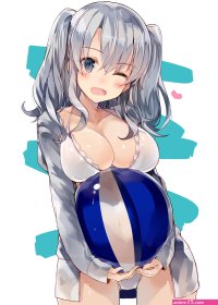 Wallpaper : anime girls artwork digital art big boobs Kantai Collection Kashima KanColle 3573x5000