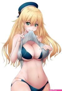 Anime Cleavage Blank Template