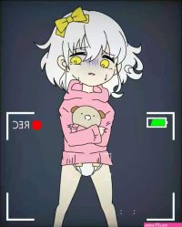 Anime girl has diarrhea in diaper