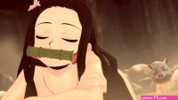 Nezuko getting fucked in the ass at demon slayer hotspr