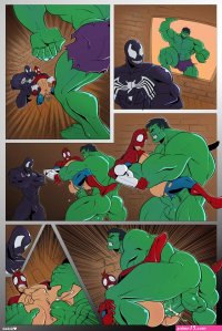 dizdoodz spider-man x hulk comic yaoi 2015