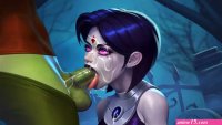 raven and starfire porn comic teen titans raven porn pic