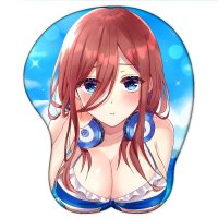 Anime Boobs Mat Go-toubun No Hanayome Nakano Miku Sexy Big Breast 3D M