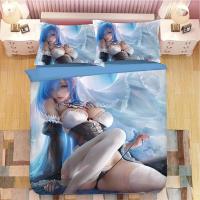 Sexy Big Boobs Nude Girl 3D Prints Anime Game Bedding Set Cute Loli Duvet Cover Adult Cartoon Quilt Cover Boy Teen King Size Comforter Set 3 Piece The Comfy Bedding Sets :