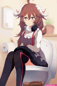 poop student hentai gif